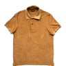 The front of the Tom Ford Mustard Towelling Polo Shirt.