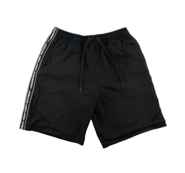 The front of the Burberry Cotton Black Shorts.
