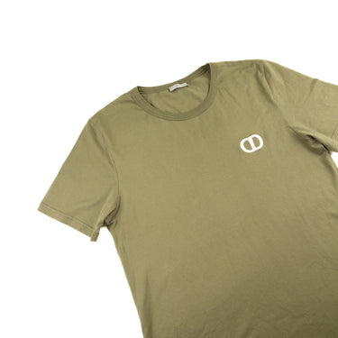 The flat lay of the Dior CD Icon Khaki T-Shirt.