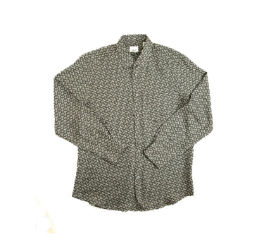 The front of the Burberry TB Monogram Silk Shirt.