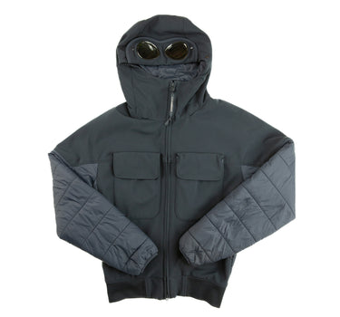 The front of the C.P. Company Navy Shell-R Goggle Jacket.
