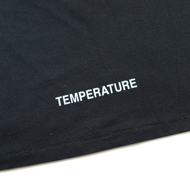 The logo of the Off-White Diagonal Temperature Black T Shirt.