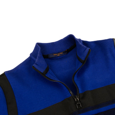 The inside label of the Louis Vuitton Jacquard Blue Cycling Top.