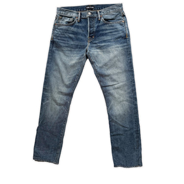 The front of the Tom Ford Straight Leg Jeans.
