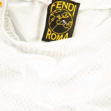 The inside label of the Fendi  FF Tape Active Mesh Pants.