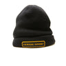 The front of the Canada Goose Black Beanie.