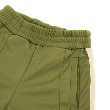 The logo of the Palm Angels Khaki Sweatpants S.