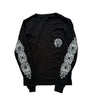 The front of the Chrome Hearts London Black Long Sleeve T Shirt.