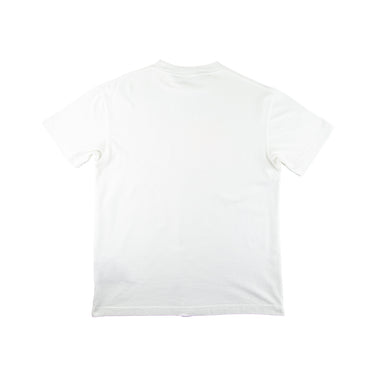 The back of the Palm Angels Spray Logo Kill The Bear White T Shirt.