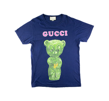 The front of the Gucci  ear Navy T Shirt.