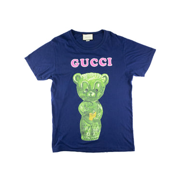 The front of the Gucci  ear Navy T Shirt.
